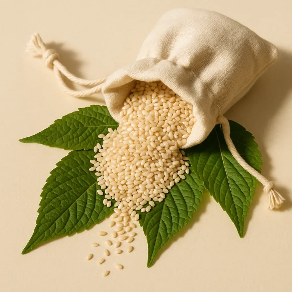 Organic Natural White Sesame Seeds — Wholesale
